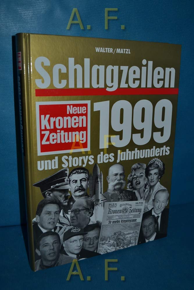 Schlagzeilen 1999 Second-hand books on film, art and culture