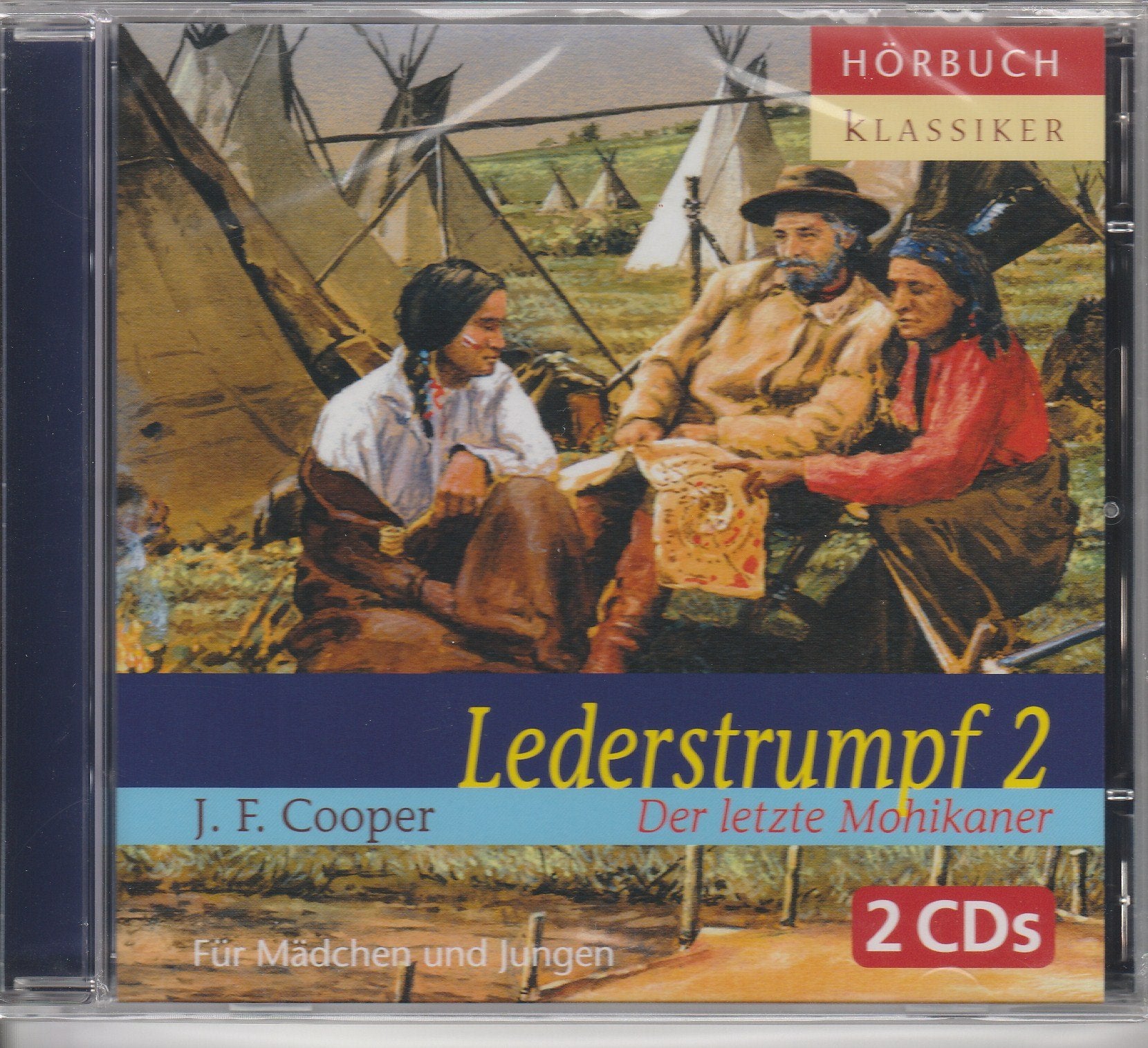 LEDERSTRUMPF 2, J.F. Cooper, "Der letzte Mohikaner" Hörbuch , 2CD, 158' Laufzeit Books