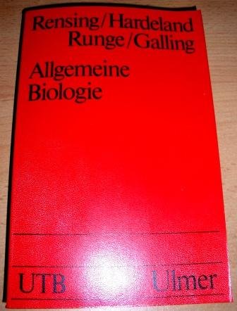Allgemeine Biologie : e. Einf. für Biologen u. Mediziner. Books