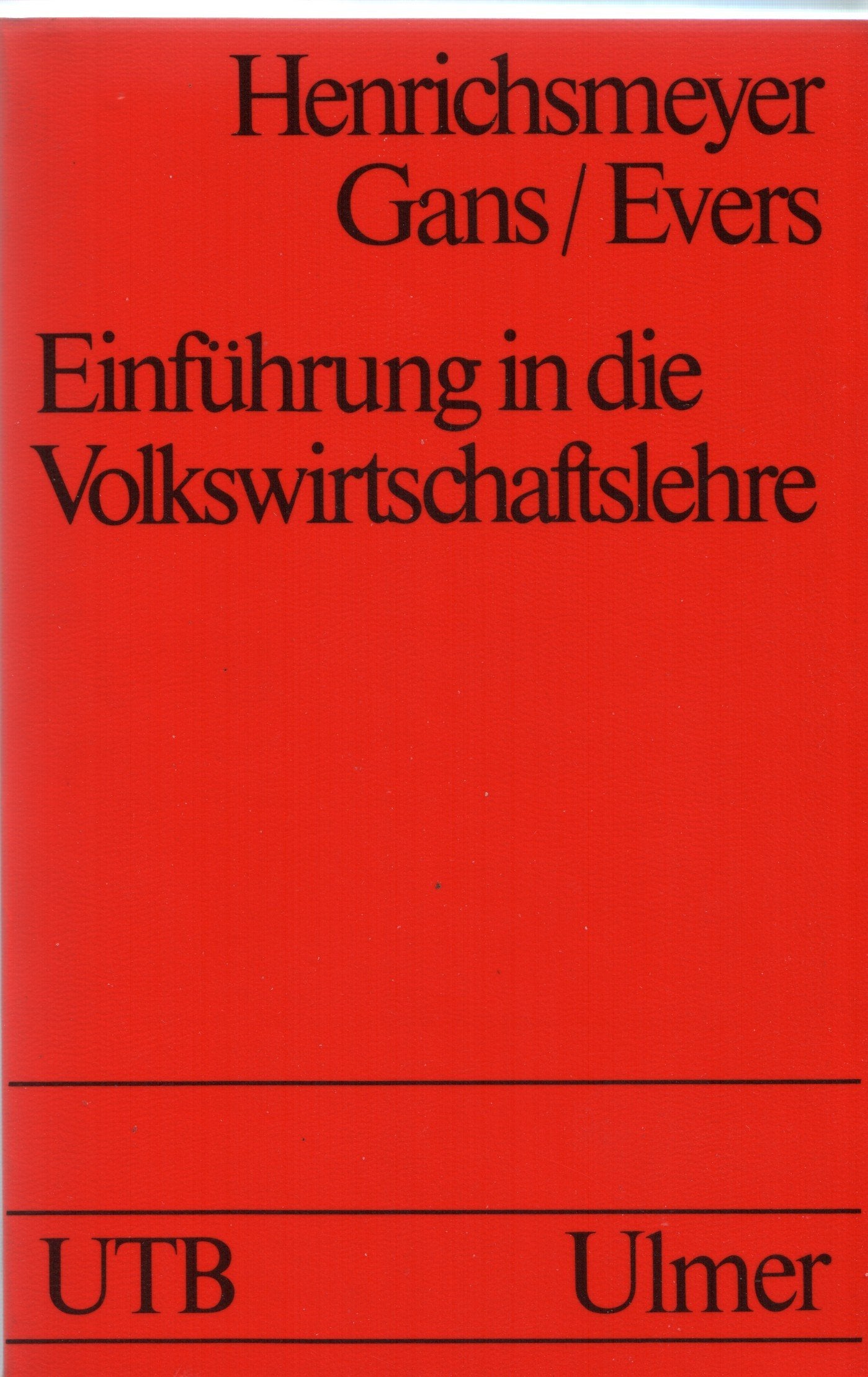 Einführung in die Volkswirtschaftslehre Politics & Society
