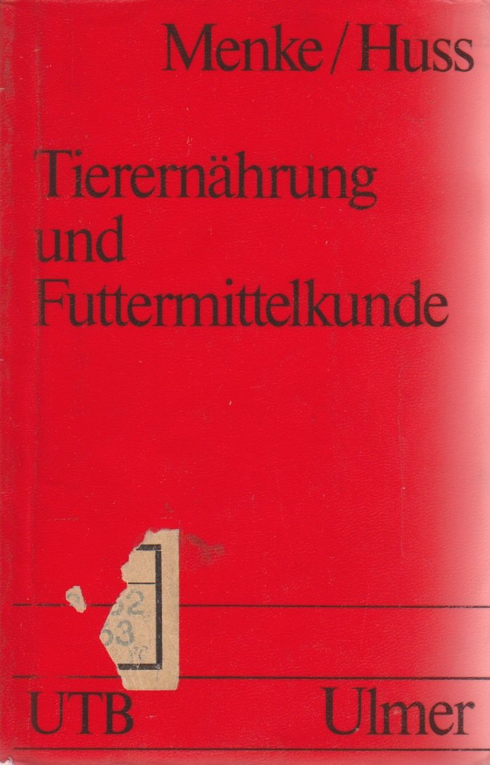 Tierernährung und Futtermittelkunde Medicine