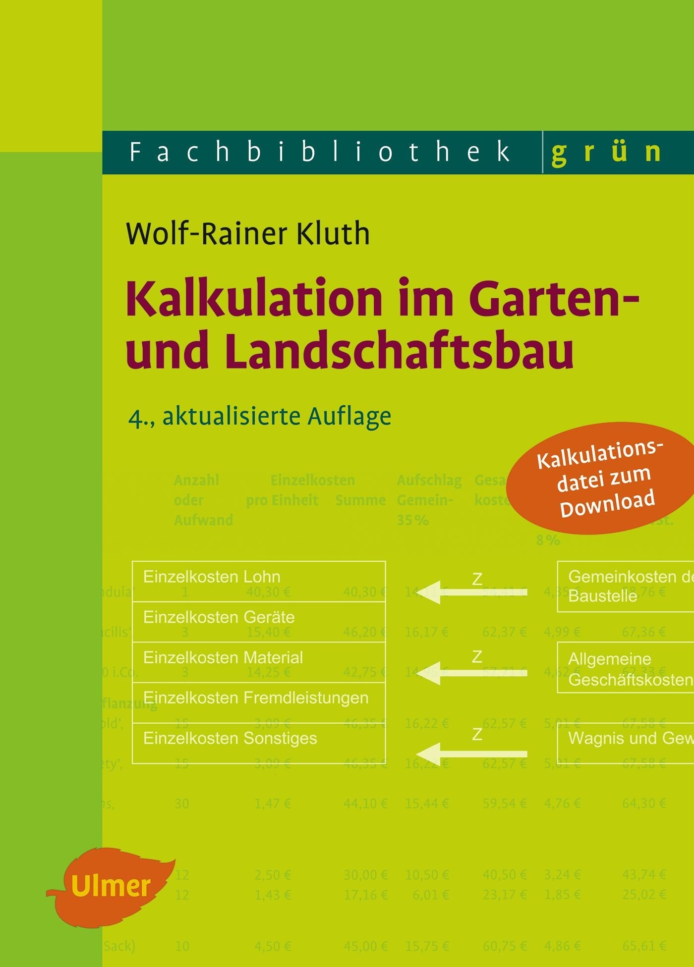 Kalkulation im Garten- und Landschaftsbau: Kalkulationsdatei zum Download Natural Sciences