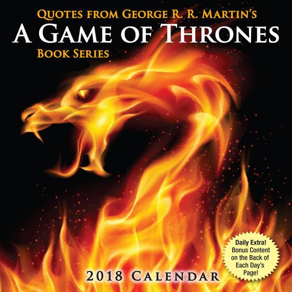 Quotes from George R.R. Martin’s Game of Thrones – Zitate aus Game of Thrones 2018: Original BrownTrout-Tagesabreißkalender Film, Art & Culture