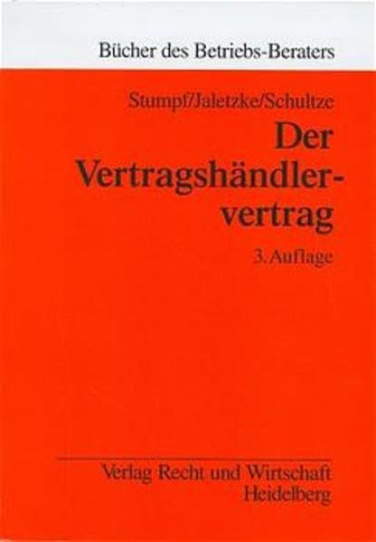 Der Vertragshändlervertrag book