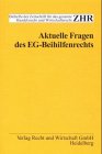 Aktuelle Fragen des EG-Beihilfenrechts Law