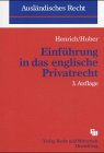 Einführung in das englische Privatrecht Law