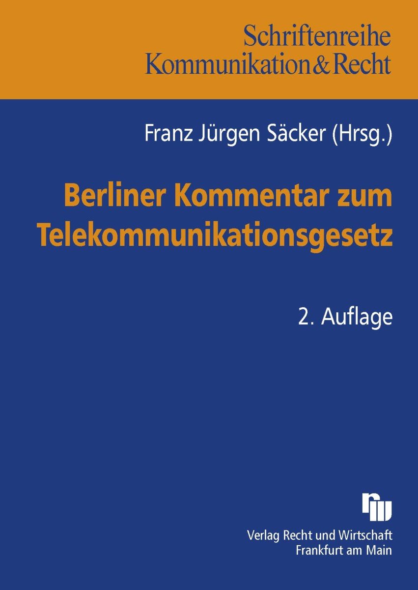 Berliner Kommentar zum Telekommunikationsgesetz (TC491) Law