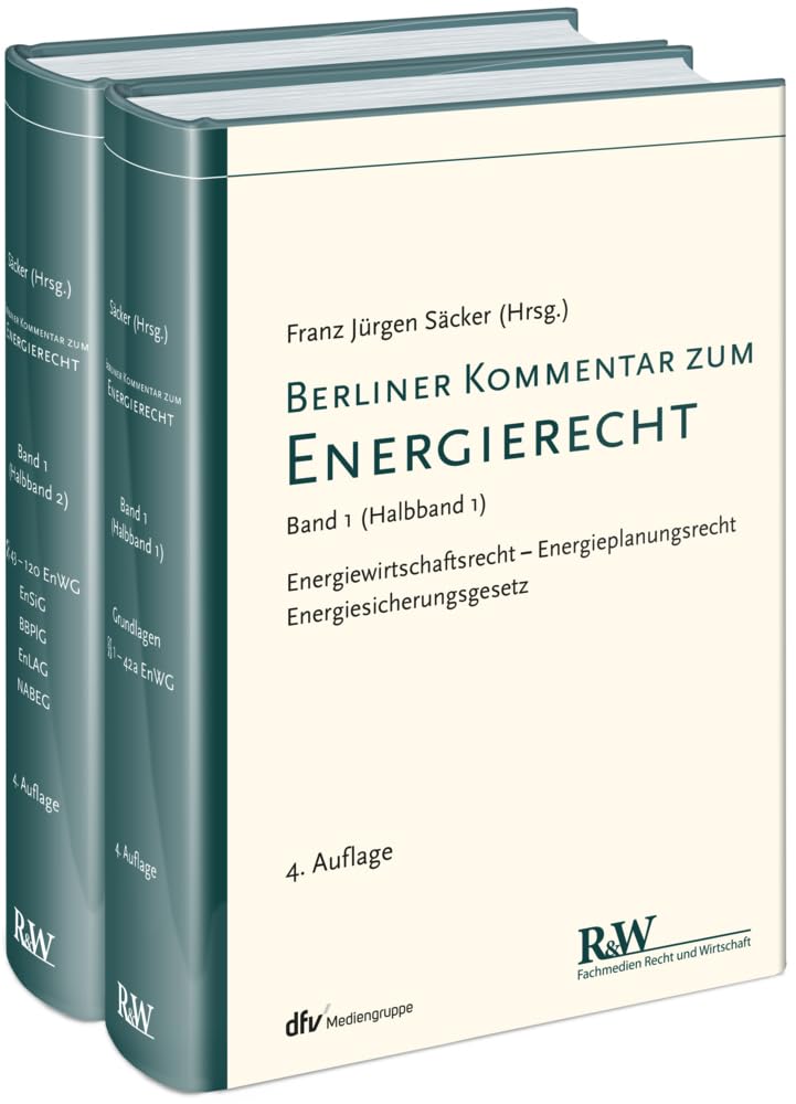 Berliner Kommentar zum Energierecht, Band 1 in 2 Teilbänden: Energiewirtschaftsrecht – Energieplanungsrecht – Energiesicherungsgesetz Law