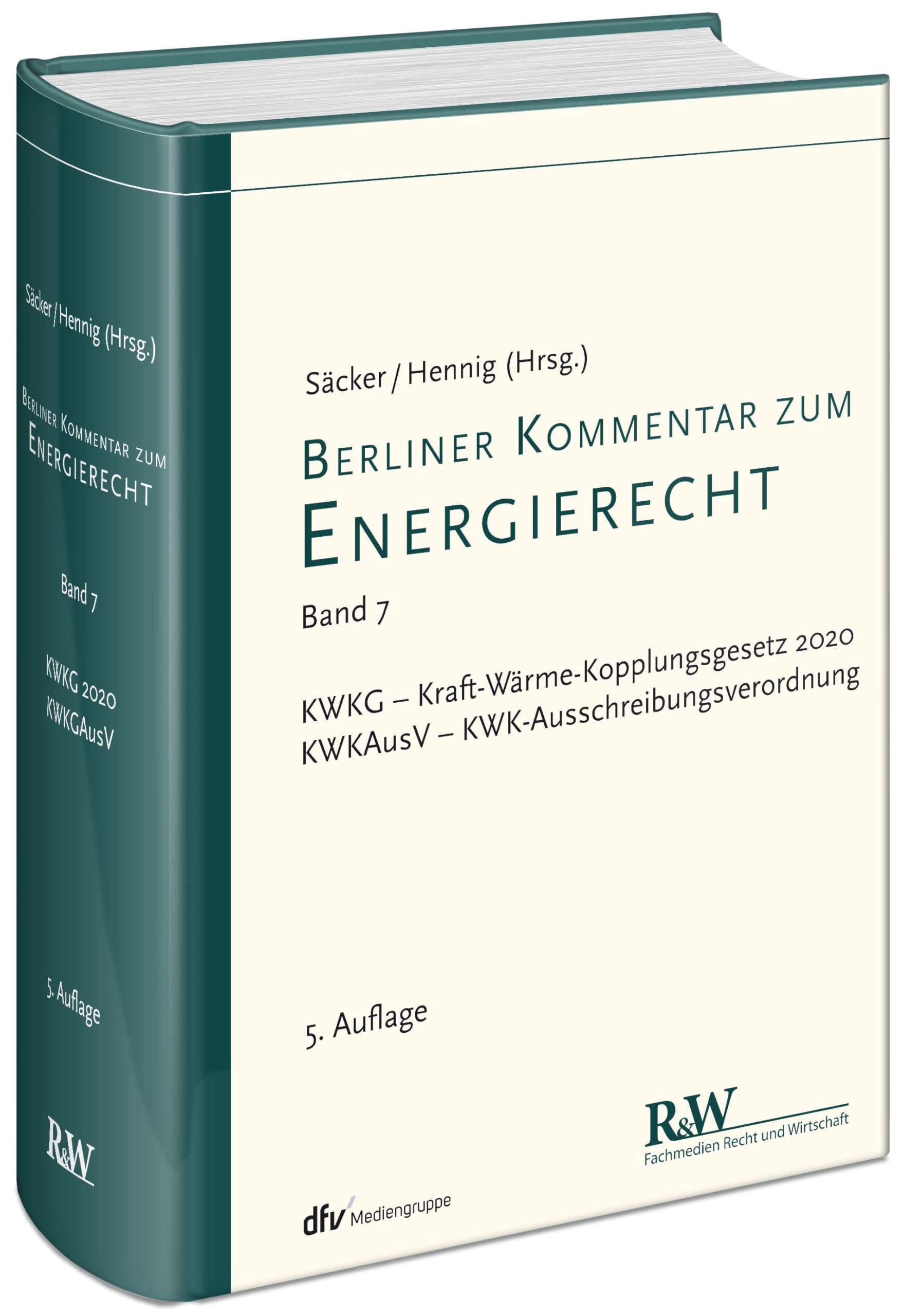 Berliner Kommentar zum Energierecht, Band 7: KWKG – Kraft-Wärme-Kopplungsgesetz 2020, KWKGAusV – KWK-Ausschreibungsverordnung Law