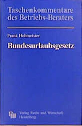 Kommentar zum Bundesurlaubsgesetz Law