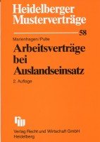 Heidelberger Musterverträge, H.58, Arbeitsverträge bei Auslandseinsatz Law