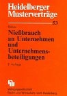 Heidelberger Musterverträge, H.53, Nießbrauch an Unternehmen und Unternehmensbeteiligungen Law