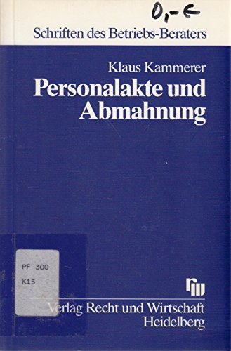 Personalakte und Abmahnung Books