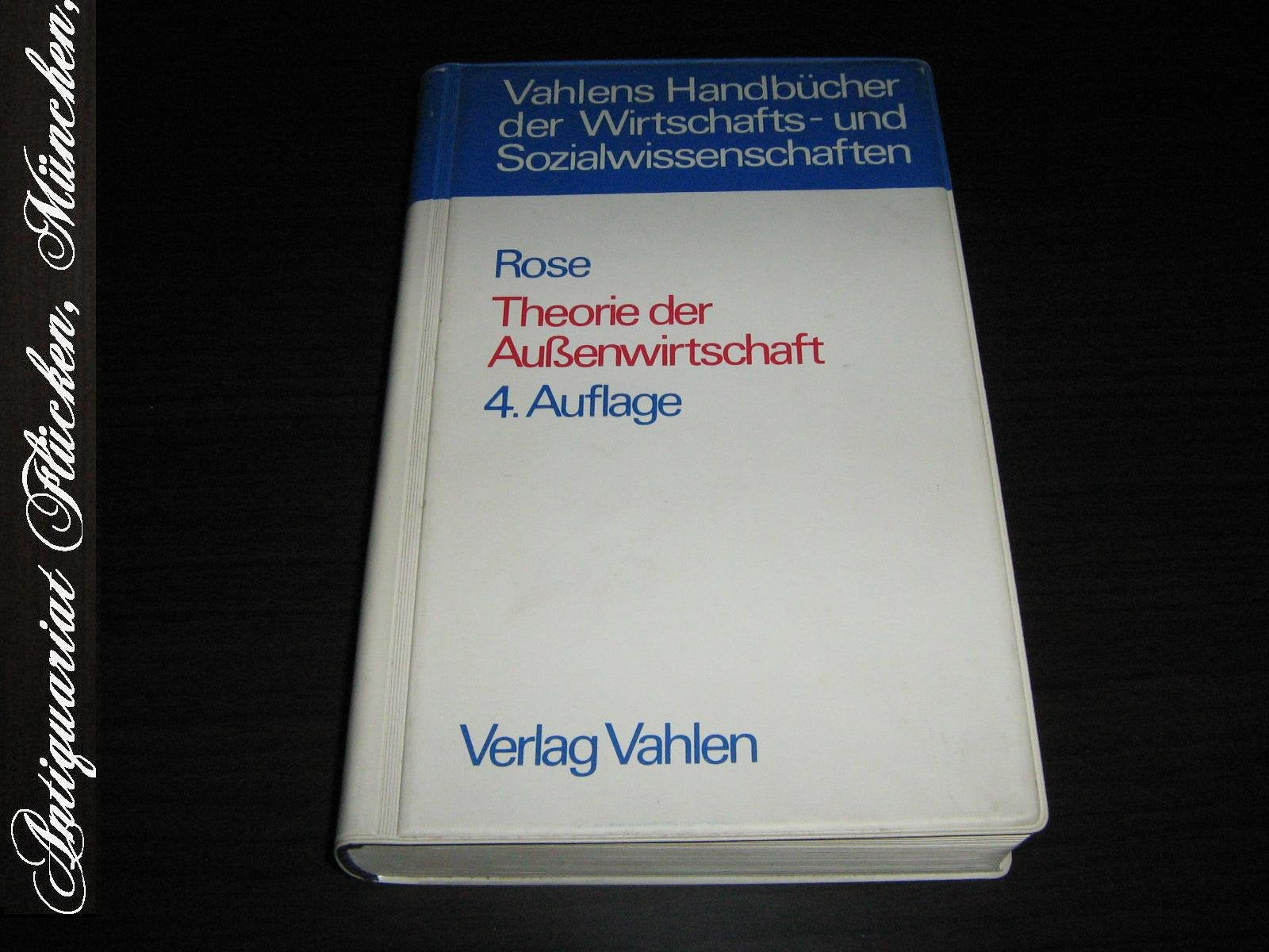 Product Image: Theorie Der Außenwirtschaft