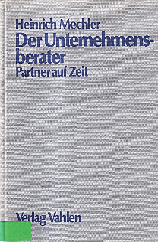 Der Unternehmensberater. Partner auf Zeit Books