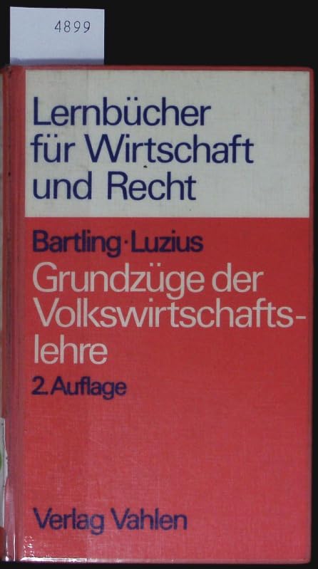 Grundzüge der Volkswirtschaftslehre Books