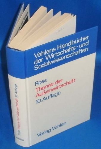 Product Image: Theorie der Aussenwirtschaft