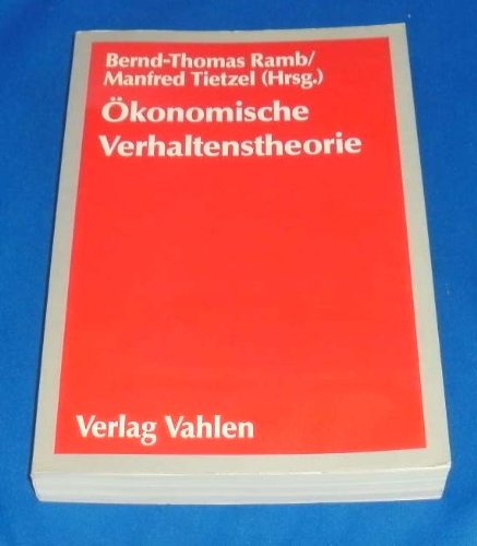 Product Image: Ökonomische Verhaltenstheorie