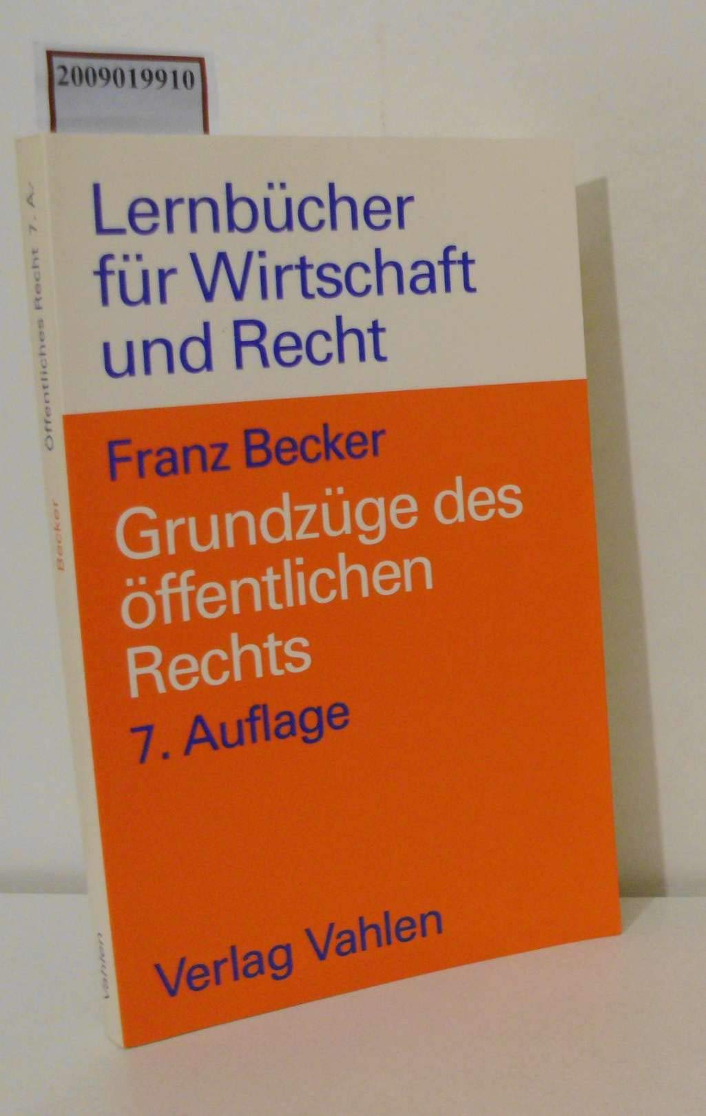 Grundzüge des öffentlichen Rechts Law