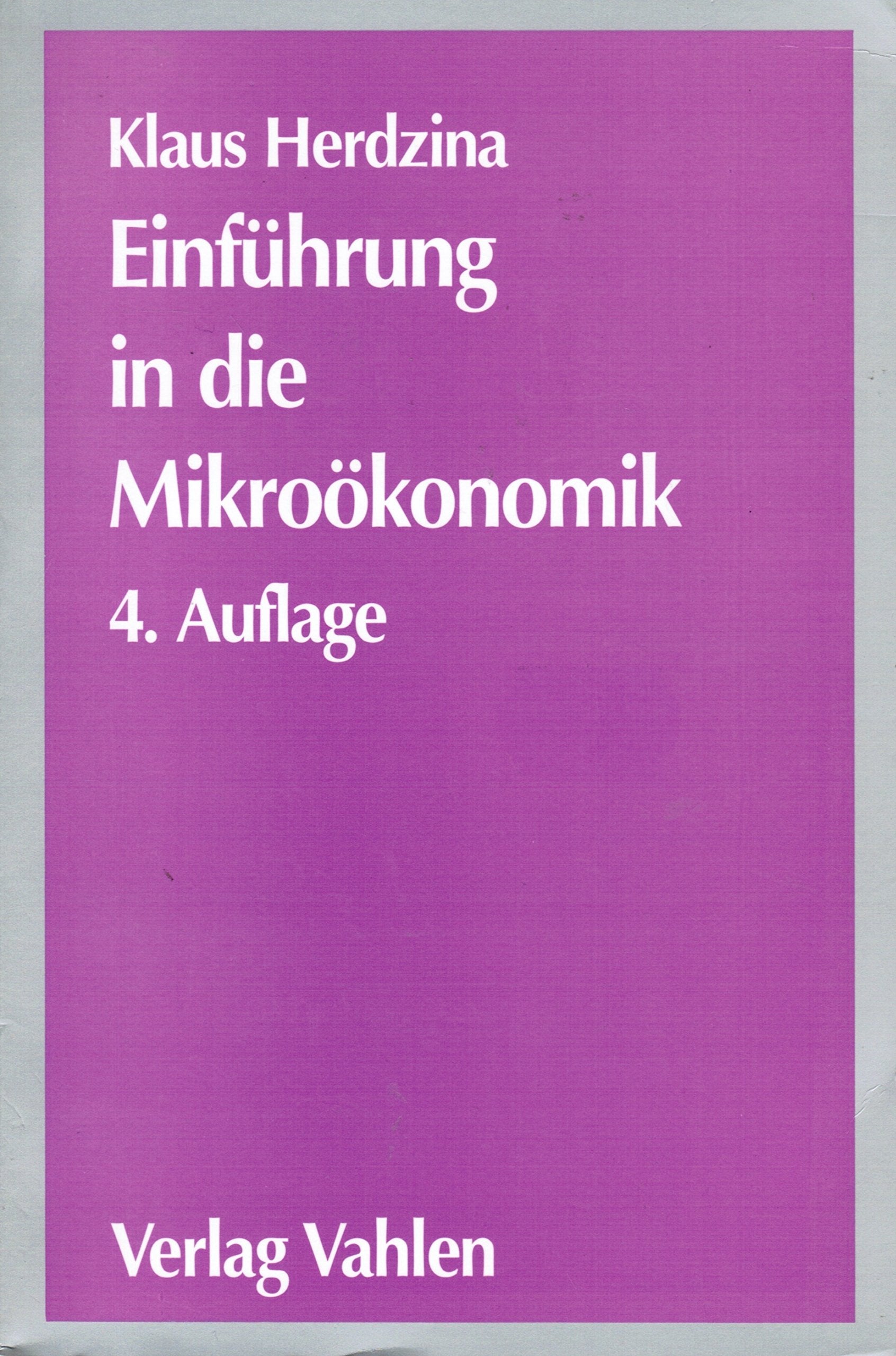 Product Image: Einführung in die Mikroökonomik
