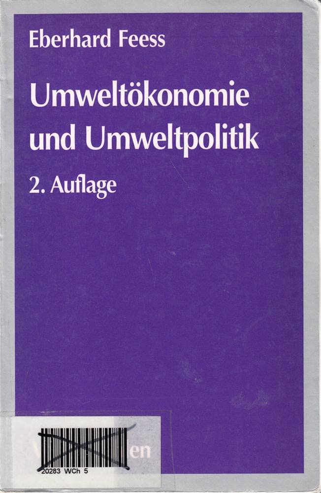 Umweltökonomie und Umweltpolitik Natural Sciences