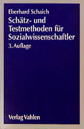 Schätz- und Testmethoden für Sozialwissenschaftler Law
