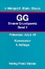 Das Bonner Grundgesetz (GG), Bd.1: Präambel, Artikel 1 bis 19 Law
