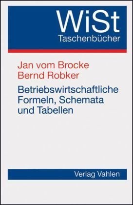 Betriebswirtschaftliche Formeln, Schemata und Tabellen Law