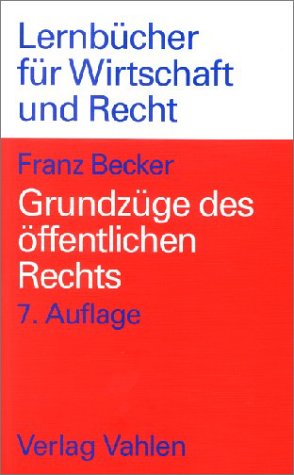 Grundzüge des öffentlichen Rechts Law