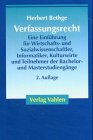 Verfassungsrecht: Eine Einführung für Wirtschafts- und Sozialwissenschaftler, Informatiker und Kulturwirte Law