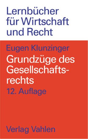 Grundzüge des Gesellschaftsrechts Law