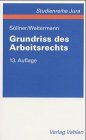 Grundriss des Arbeitsrechts: Rechtsstand: September 2002 Books