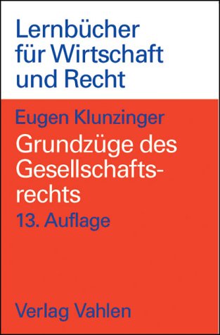 Grundzüge des Gesellschaftsrechts Law