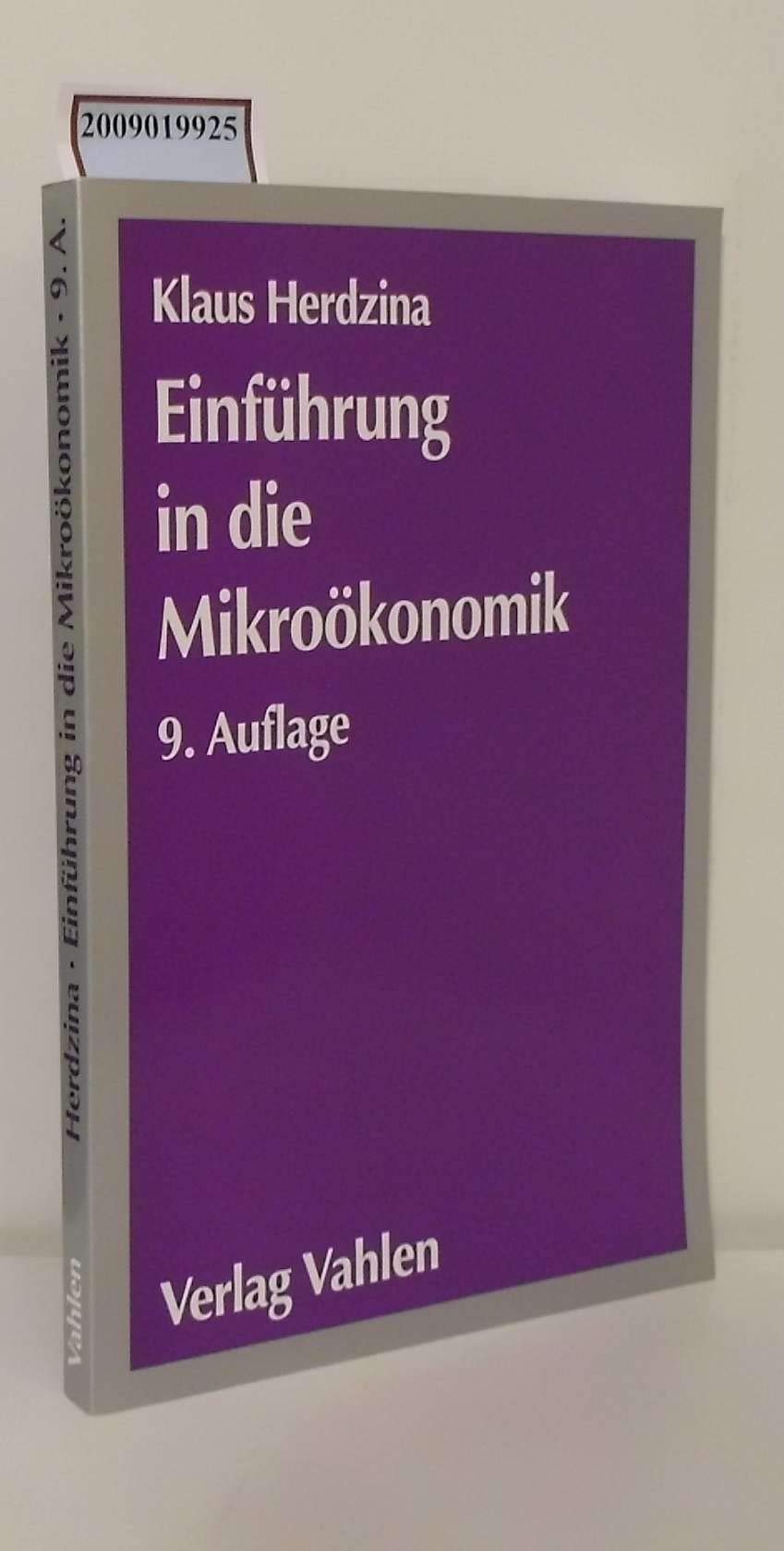 Einführung in die Mikroökonomik Books