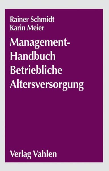 Betriebswirtschaft der betrieblichen Altersversorgung Law