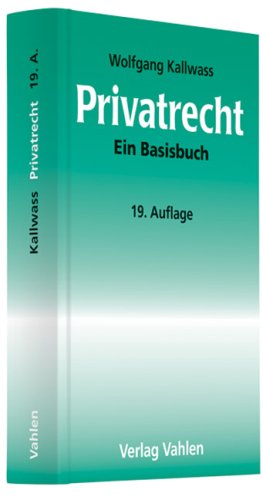Privatrecht: Ein Basisbuch Law