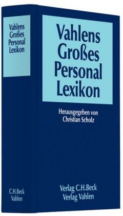 Vahlens Großes Personallexikon Law