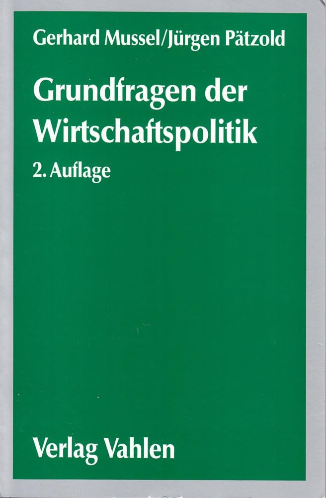Grundfragen der Wirtschaftspolitik Law