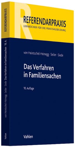 Das Verfahren in Familiensachen Law