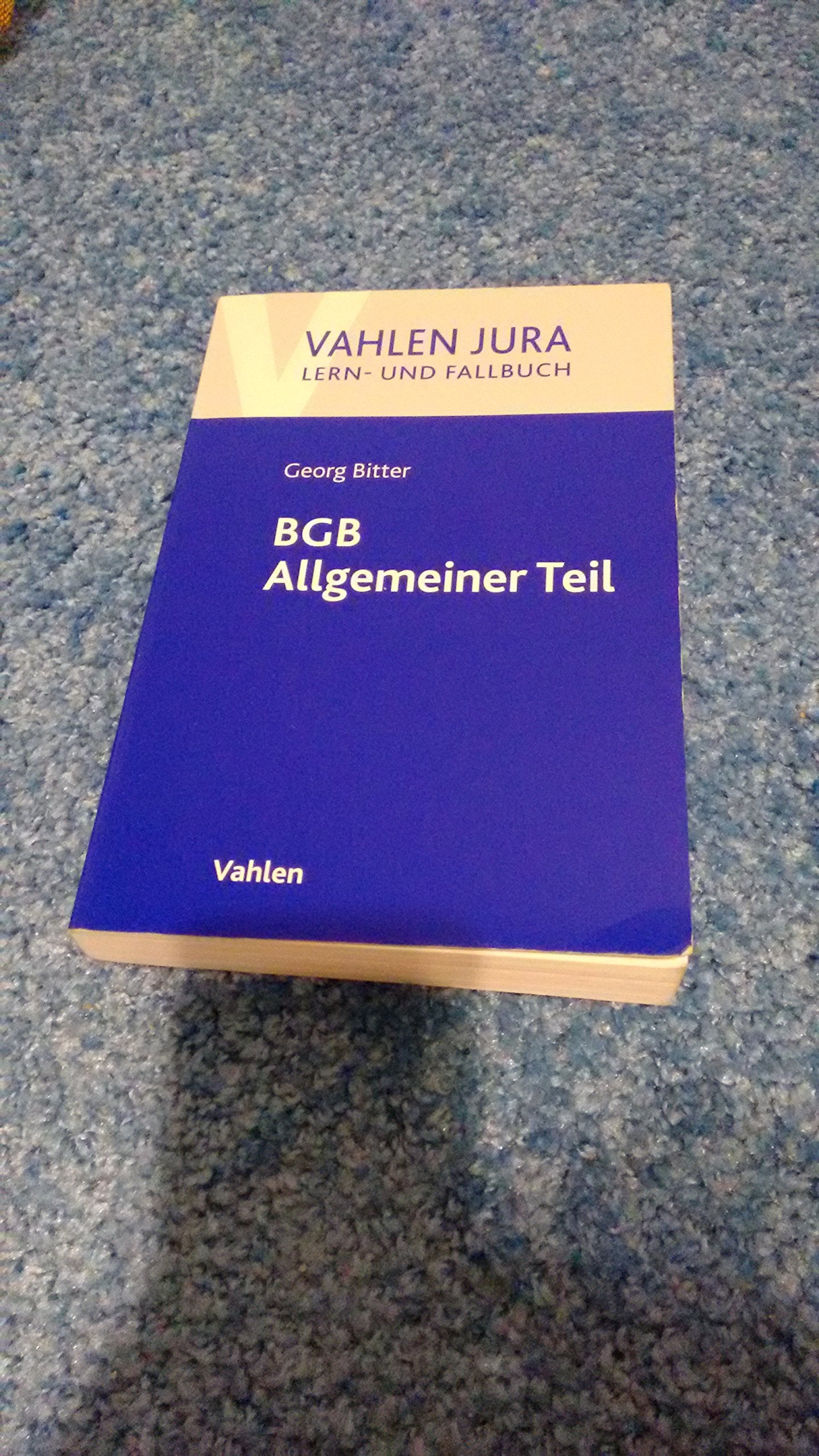BGB Allgemeiner Teil Law Books