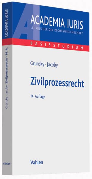 Zivilprozessrecht (Academia Iuris - Basisstudium) Law