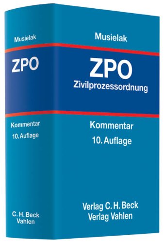 Kommentar zur Zivilprozessordnung: mit Gerichtsverfassungsgesetz Law