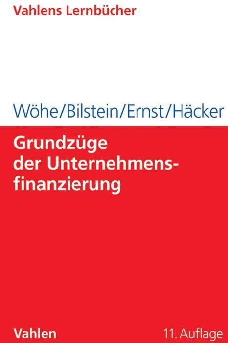 Grundzüge der Unternehmensfinanzierung Law