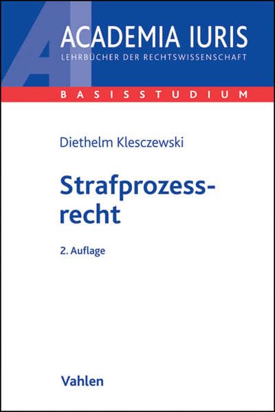 Product Image: Strafprozessrecht