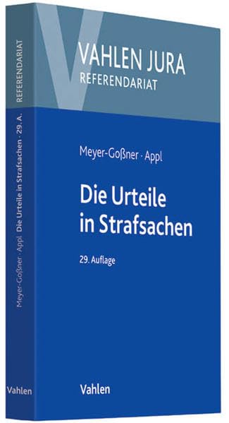 Die Urteile in Strafsachen Law