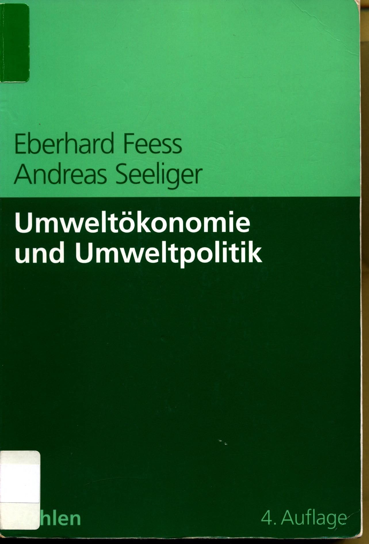 Umweltökonomie und Umweltpolitik Law