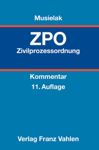 Zivilprozessordnung: mit Gerichtsverfassungsgesetz Law