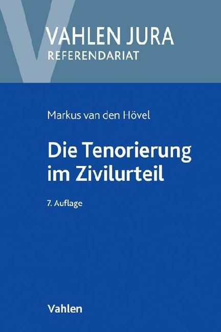 Die Tenorierung im Zivilurteil book