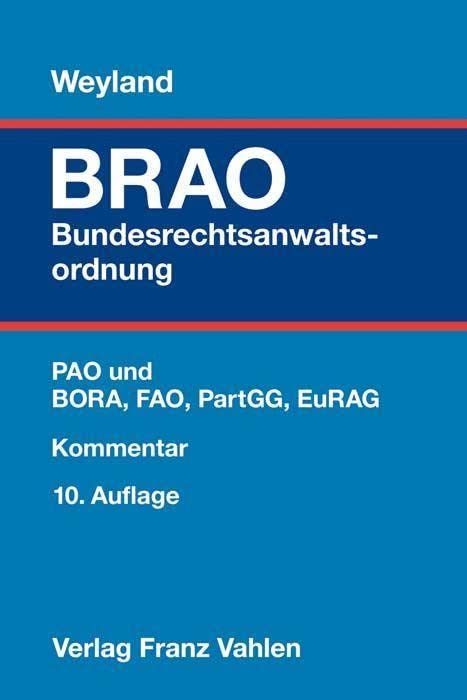 Bundesrechtsanwaltsordnung Law