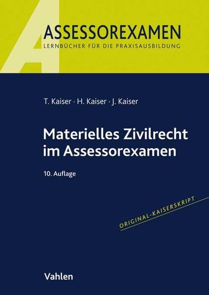 Materielles Zivilrecht im Assessorexamen Law